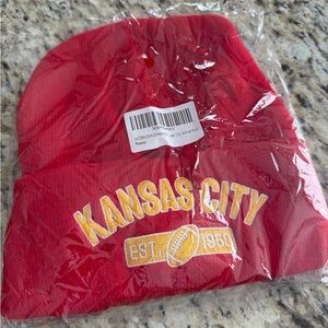 Kansas City Red Knit Beanie